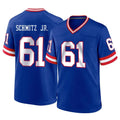 NY.Giants #61 John Michael Schmitz Jr. Player Royal Classic Home Game Ldoa Stitched Jerseys