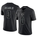 A.Falcons #0 Divine Deablo Player Black RFLCTV Limited Game Ldoa Stitched Jerseys