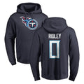 T.Titans #0 Calvin Ridley Player Navy Logo Pullover Hoodies Home Game Ldoa Stitched Jerseys