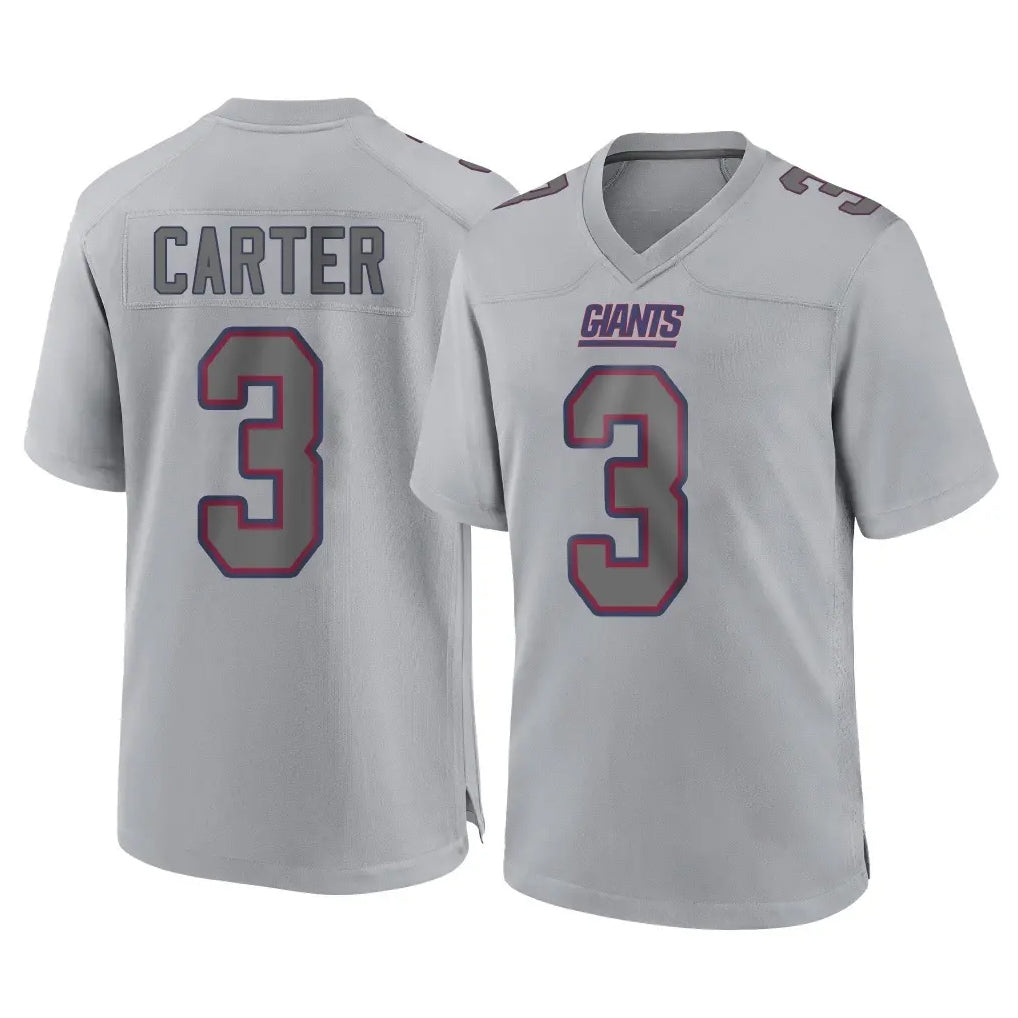 NY.Giants #3 Abdul Carter Player Gray Atmosphere Fashion Limited Game Ldoa Stitched Jerseys