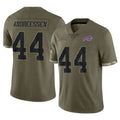 B.Bills #44 Joe Andreessen Player Olive Salute To Service Game Ldoa Stitched Jerseys