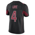 A.Cardinals #4 Jeremiyah Love Player Black Limited Elite Home Game Ldoa Stitched Jerseys