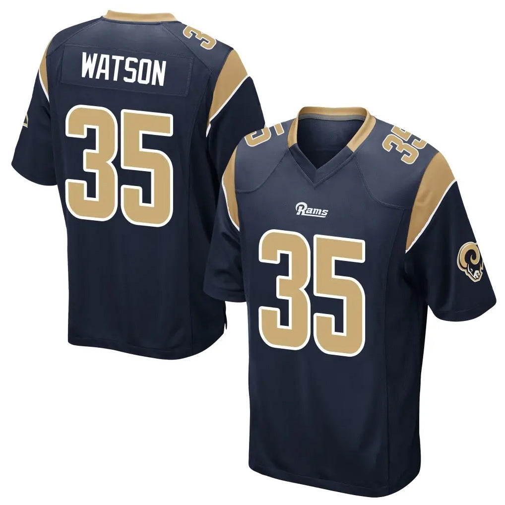 LA.Rams #35 Jaylen Watson Player Navy Home Game Ldoa Stitched Jerseys