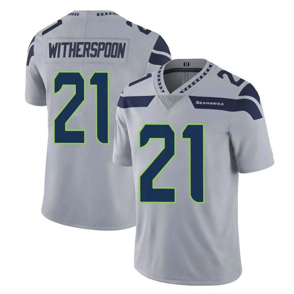 S.Seahawks #21 Devon Witherspoon Player Gray Limited Vapor Untouchable Home Game Ldoa Stitched Jerseys
