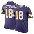 M.Vikings #18 Justin Jefferson Player Purple Limited Classic Home Game Ldoa Stitched Jerseys