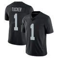 LV.Raiders #1 Tre Tucker Player Black Limited Vapor Untouchable Home Game Ldoa Stitched Jerseys