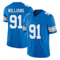 D.Lions #91 Tyleik Williams Player Blue Limited Vapor F.U.S.E. Alternate Home Game Ldoa Stitched Jerseys