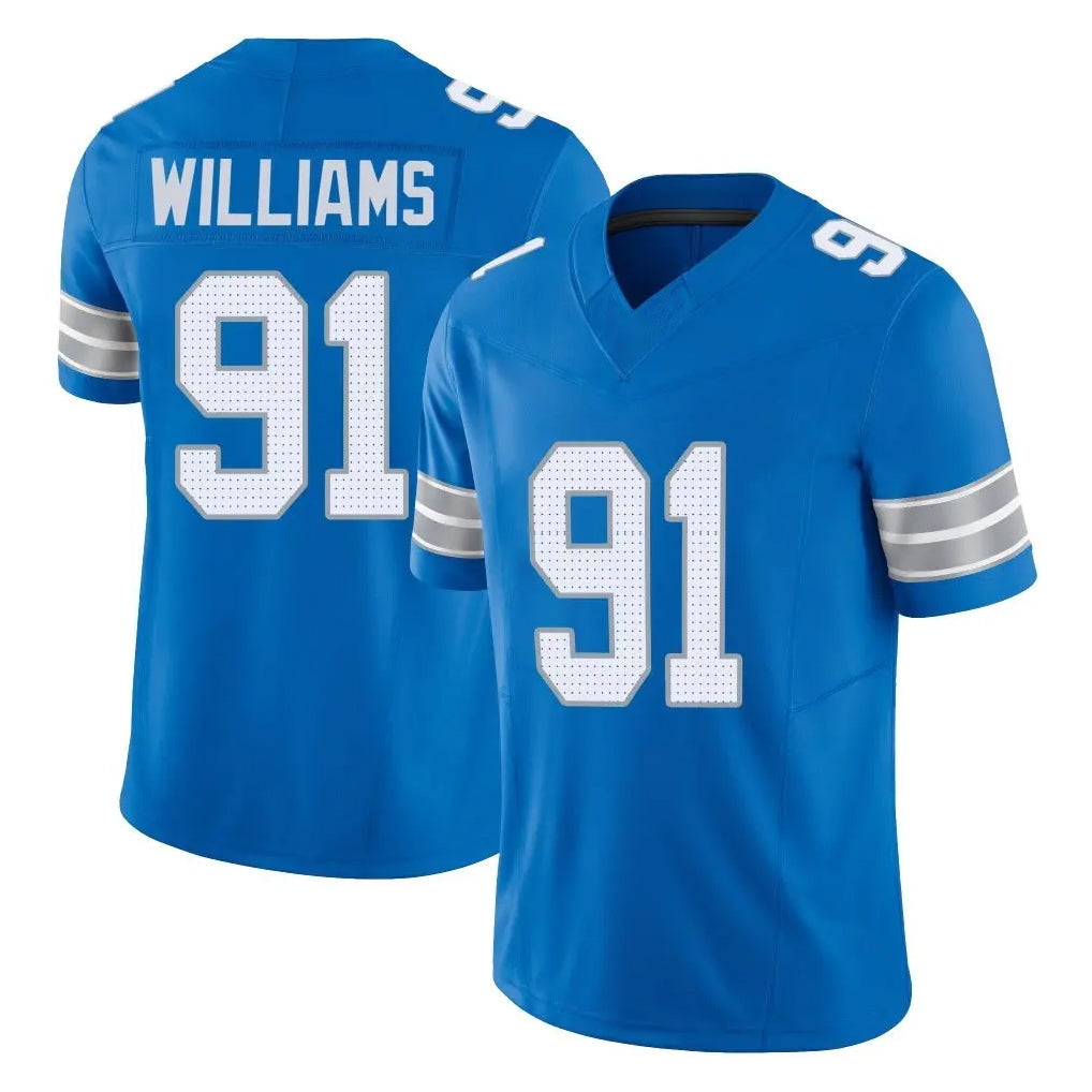 D.Lions #91 Tyleik Williams Player Blue Limited Vapor F.U.S.E. Alternate Home Game Ldoa Stitched Jerseys