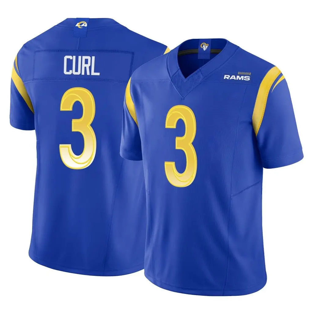 LA.Rams #3 Kam Curl Player Royal Limited Vapor F.U.S.E. Home Game Ldoa Stitched Jerseys