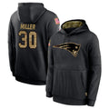 NE.Patriots #30 Jam Miller Player Black Salute to Service Hoodies Limited Game Ldoa Stitched Jerseys