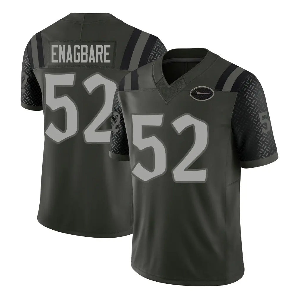 NY.Jets #52 Kingsley Enagbare Player Green Limited 2025 Rivalries Collection Home Game Ldoa Stitched Jerseys