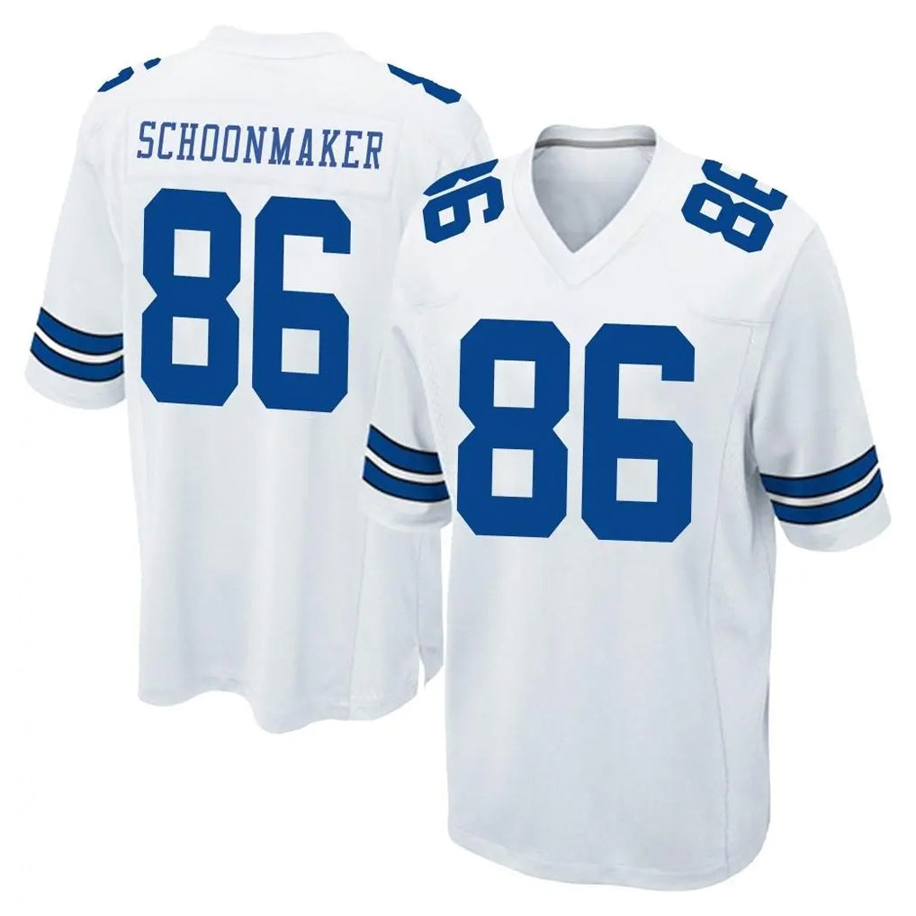 D.Cowboys #86 Luke Schoonmaker Player White Home Game Kdoa Stitched Jerseys