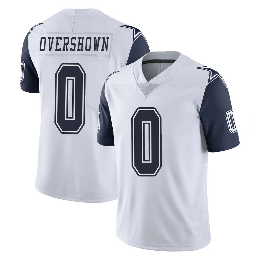 D.Cowboys #0 DeMarvion Overshown Player White-Navy Limited Color Rush Vapor Untouchable Home Game Ldoa Stitched Jerseys