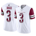 W.Commanders #3 Stefon Diggs Player White Limited Vapor Home Game Ldoa Stitched Jerseys
