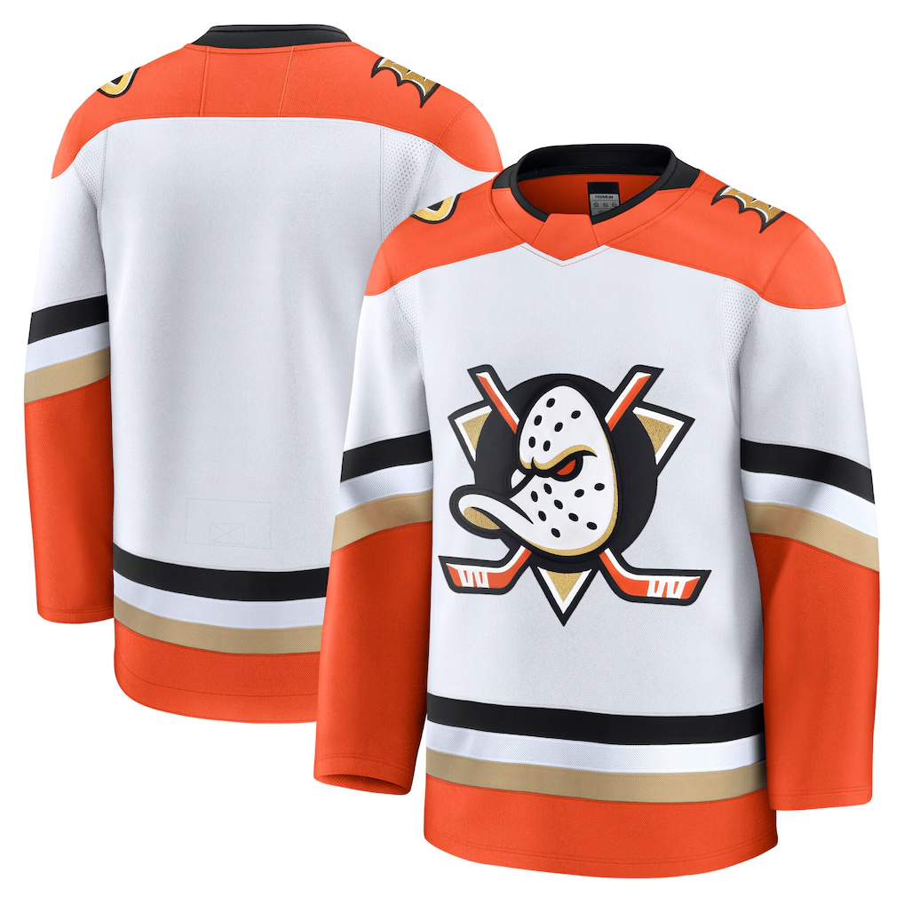 Tuec A.Ducks White Away Premium Jerseys