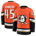 Tuec A.Ducks #45 Beckett Sennecke Orange Home Premium Jerseys