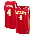 Ldoa A.Hawks #4 Kingston Flemings Red 2026 Draft First Round Pick Fast Break Jerseys - Icon Edition