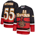 Ldoa A.Hawks #55 Dikembe Mutombo Mitchell & Ness Red Maxxed Out Fashion Hockey Jerseys