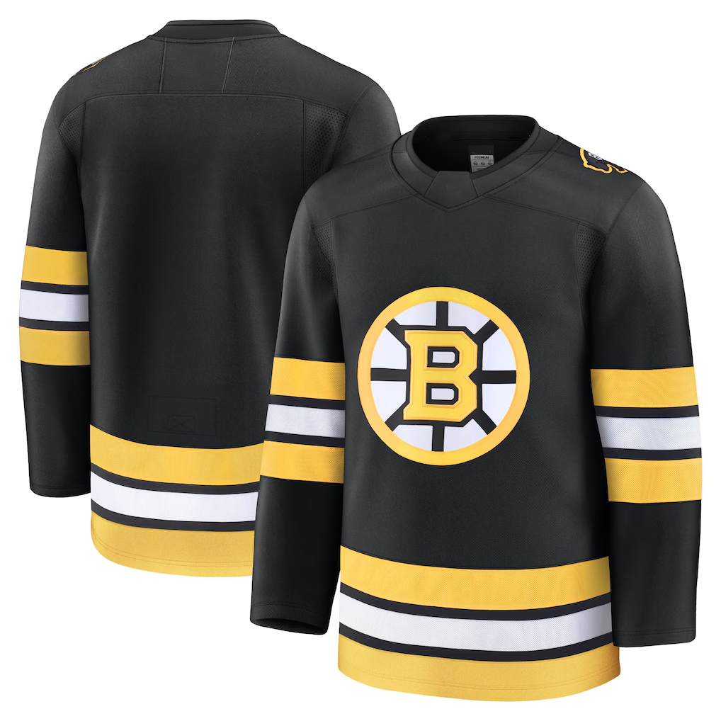 Tuec B.Bruins Black Home Premium Stitched Jerseys