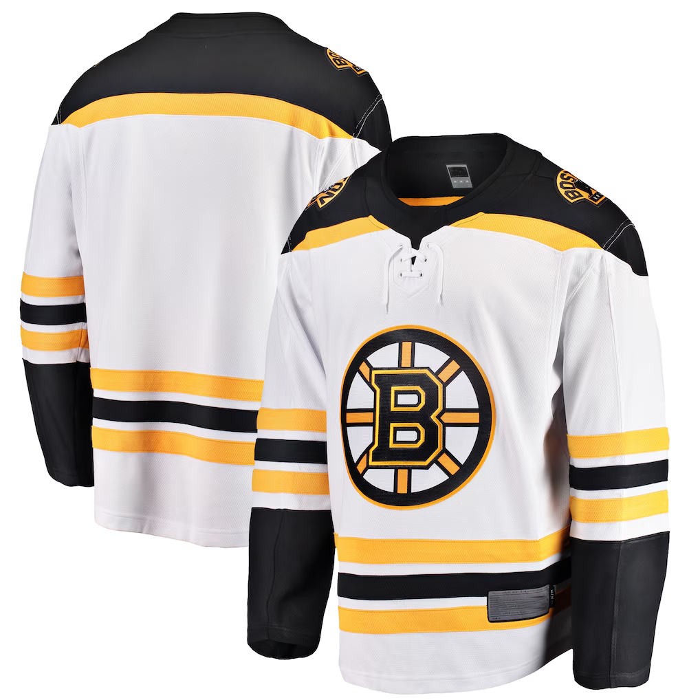 Tuec B.Bruins White Breakaway Away Stitched Jerseys