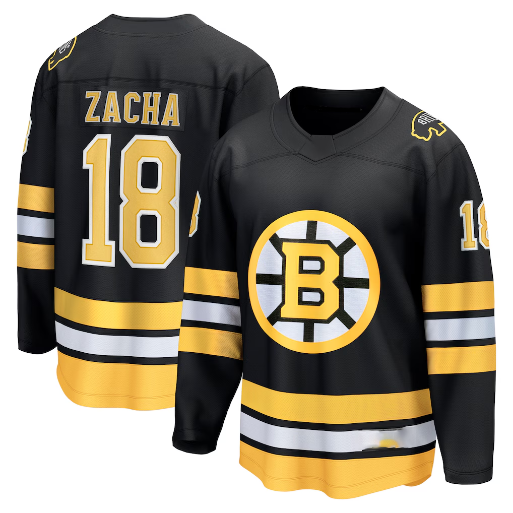 Tuec B.Bruins #18 Pavel Zacha Black Home Breakaway Player Stitched Jerseys