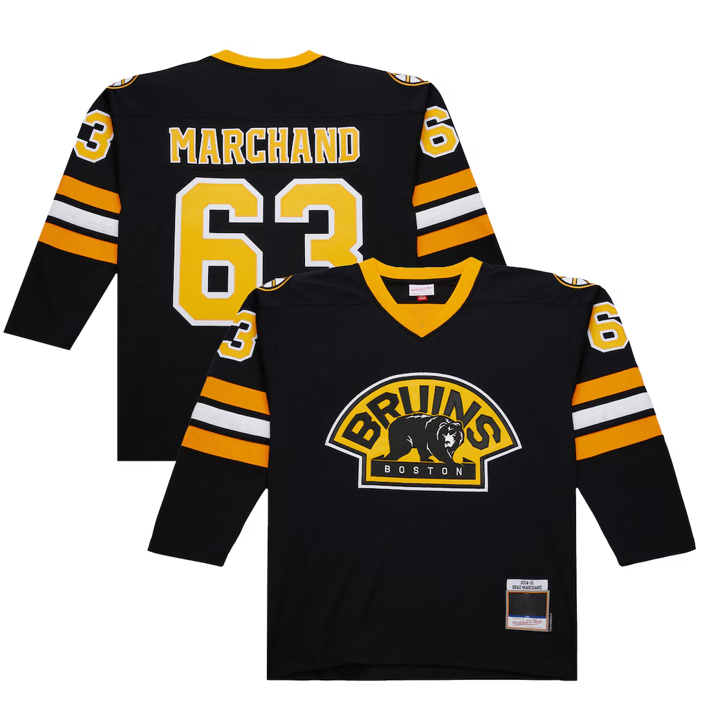 Tuec B.Bruins #63 Brad Marchand Black 2014-15 Power Play Stitched Jerseys