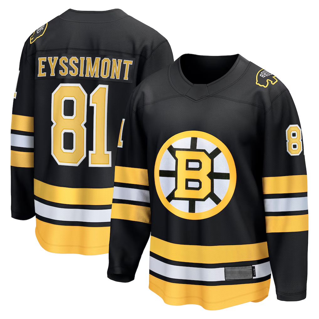 Tuec B.Bruins #81 Michael Eyssimont Black Home Breakaway Player Stitched Jerseys