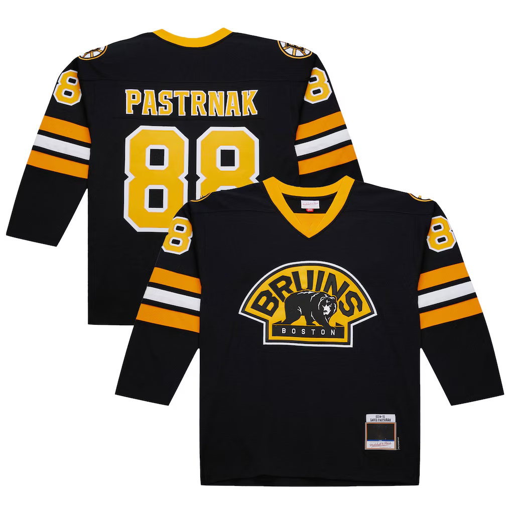 Tuec B.Bruins #88 David Pastrnak Black 2014-15 Power Play Stitched Jerseys