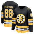 Tuec B.Bruins #88 David Pastrnak Black Home Breakaway Stitched Jerseys