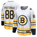 Tuec B.Bruins #88 David Pastrnak White Away Breakaway Player Stitched Jerseys