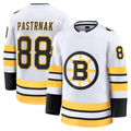 Tuec B.Bruins #88 David Pastrnak White Away Premium Player Stitched Jerseys