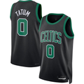 Ldoa B.Celtics #0 Jayson Tatum  Black Swingman Jerseys - Statement Edition