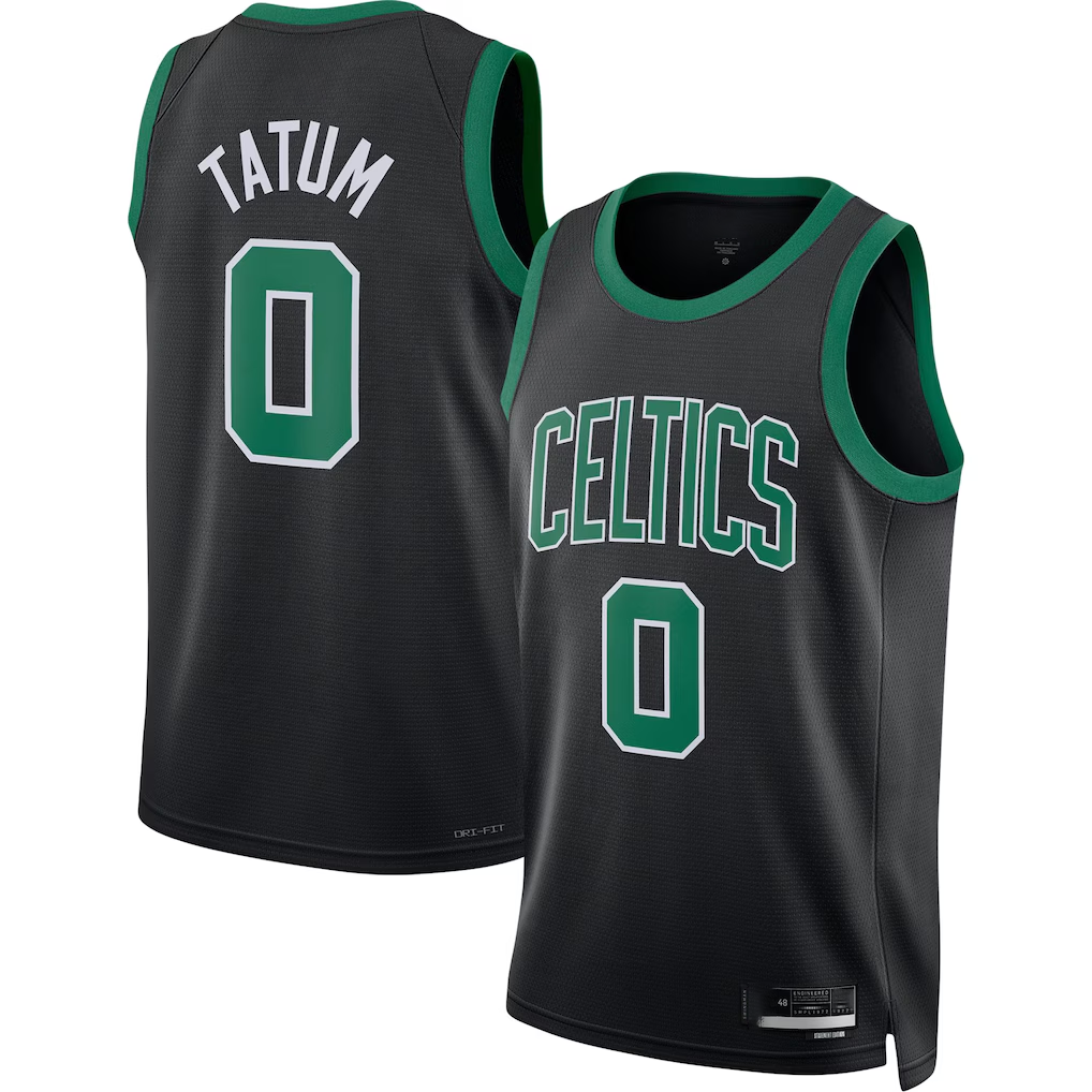 Ldoa B.Celtics #0 Jayson Tatum  Black Swingman Jerseys - Statement Edition
