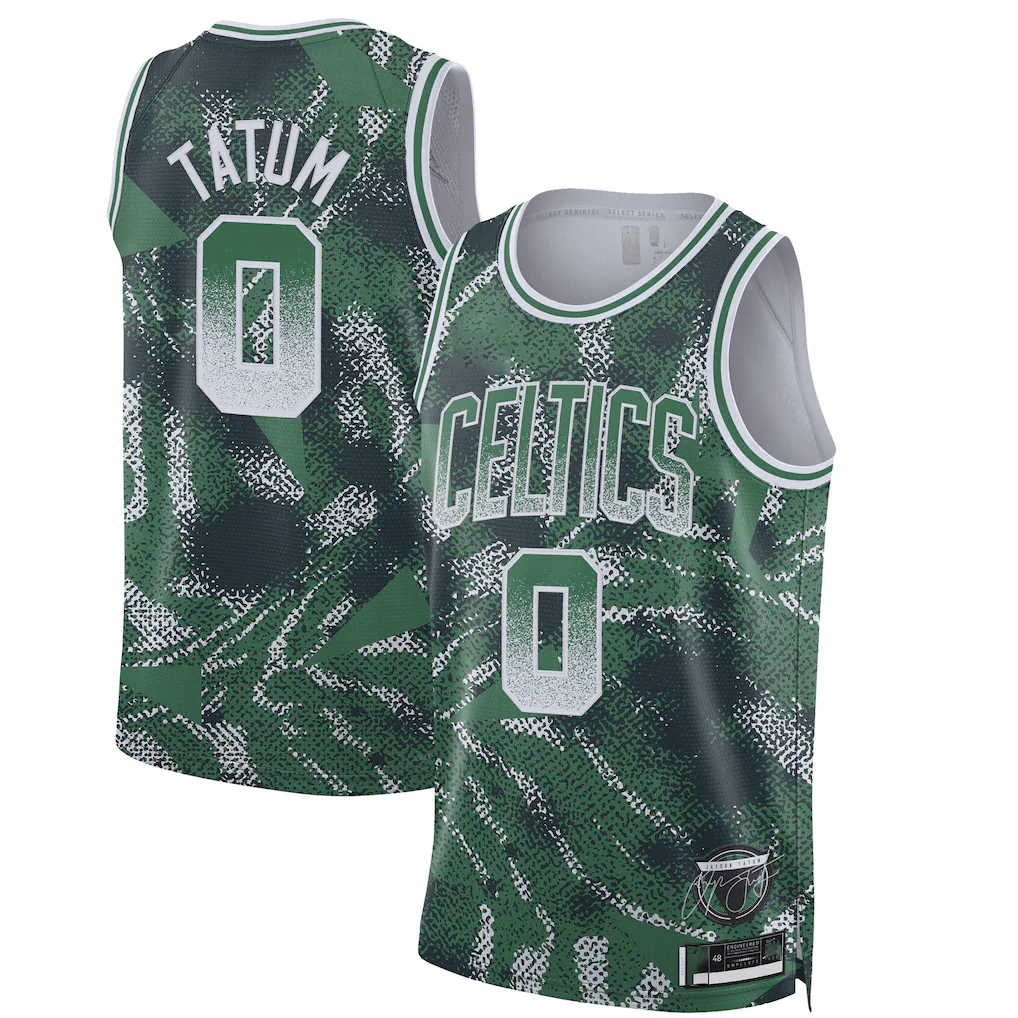 Ldoa B.Celtics #0 Jayson Tatum Green 2025 Select Series Swingman Player Jerseys
