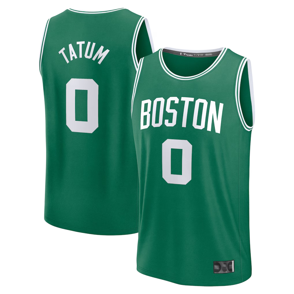 Ldoa B.Celtics #0 Jayson Tatum  Kelly Green Fast Break Replica Player Jerseys - Icon Edition