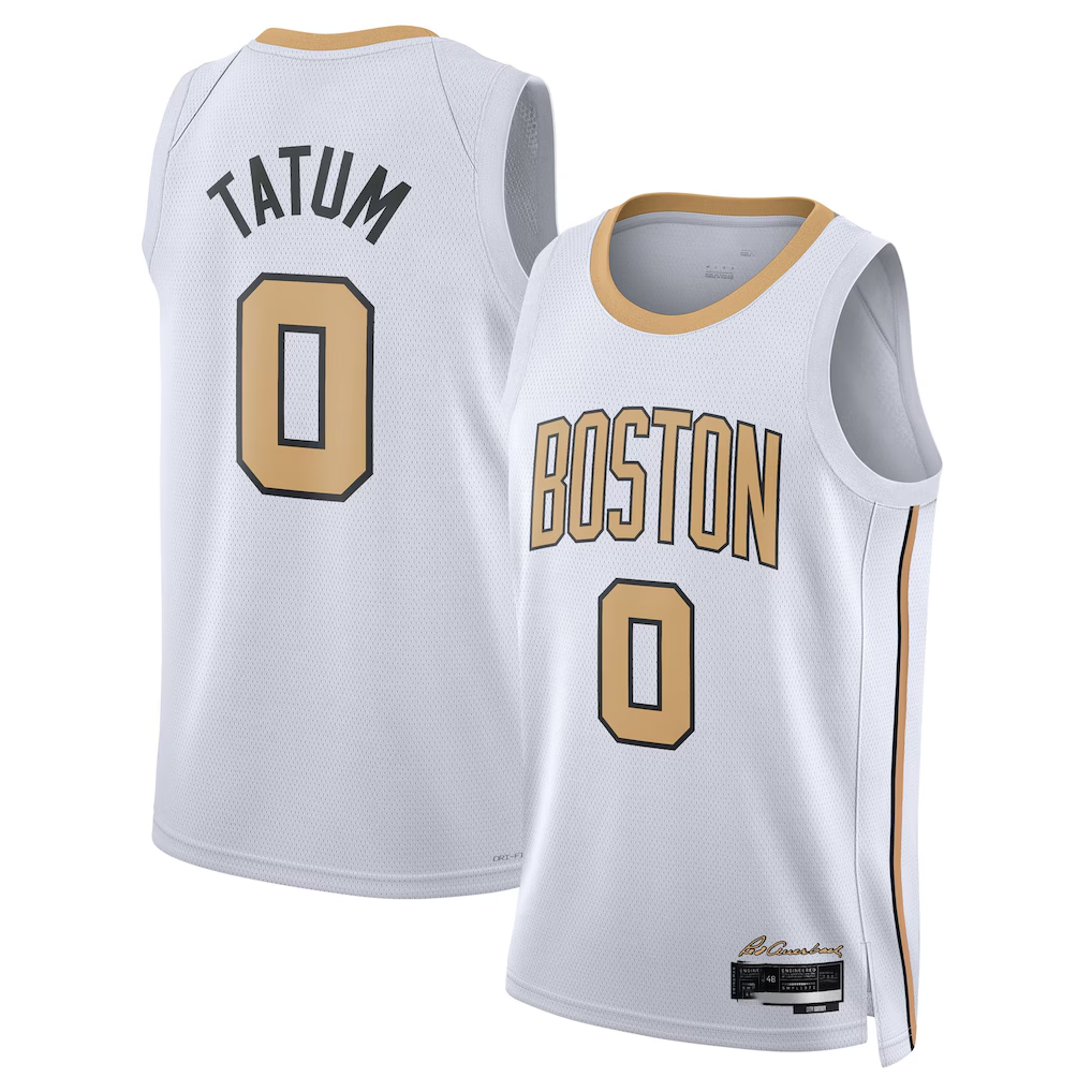 Ldoa B.Celtics #0 Jayson Tatum White 2025 2026 Swingman Jerseys - City Edition