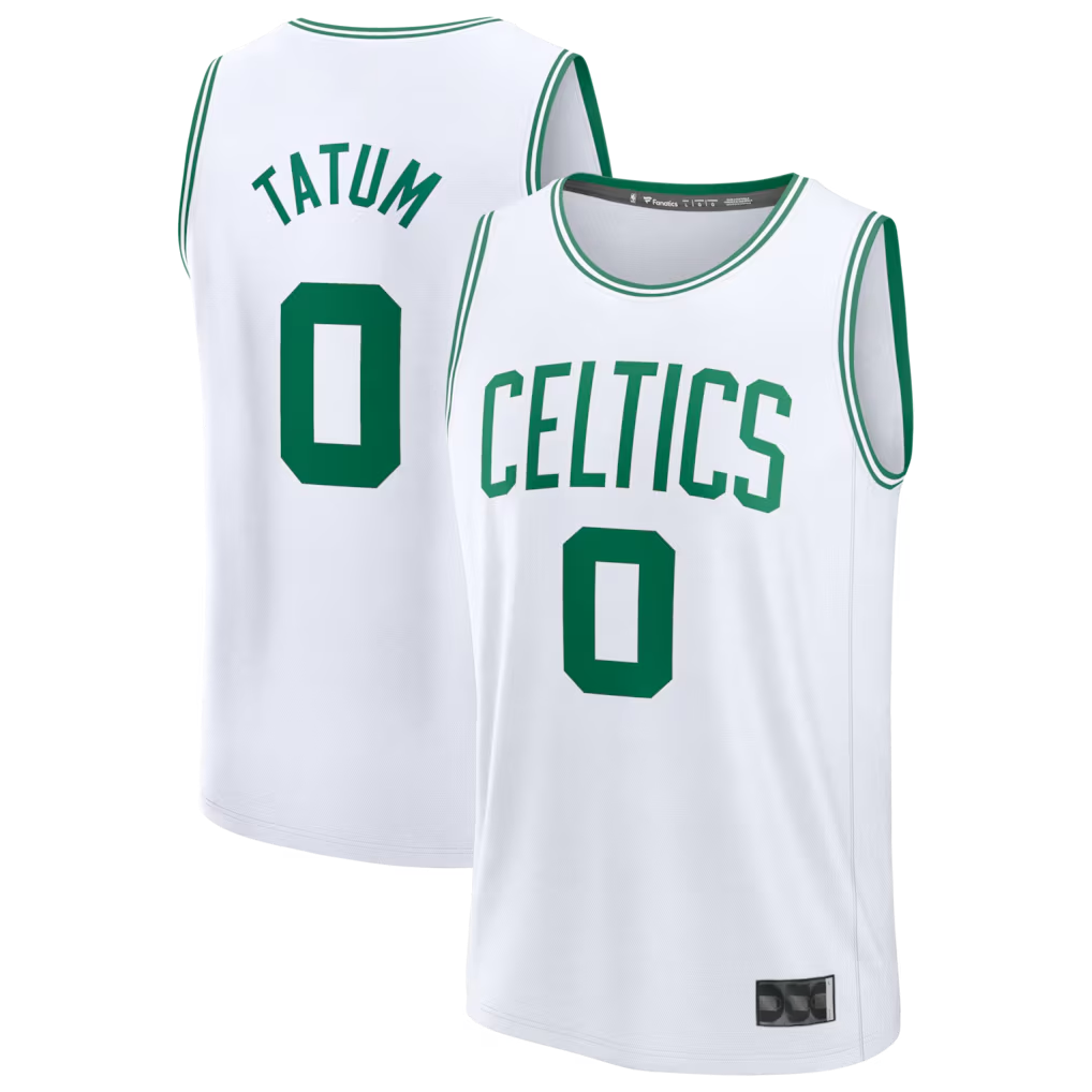 Ldoa B.Celtics #0 Jayson Tatum White Fast Break Replica Player Jerseys - Association Edition