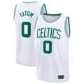 Ldoa B.Celtics #0 Jayson Tatum White Fast Break Replica Player Jerseys - Association Edition