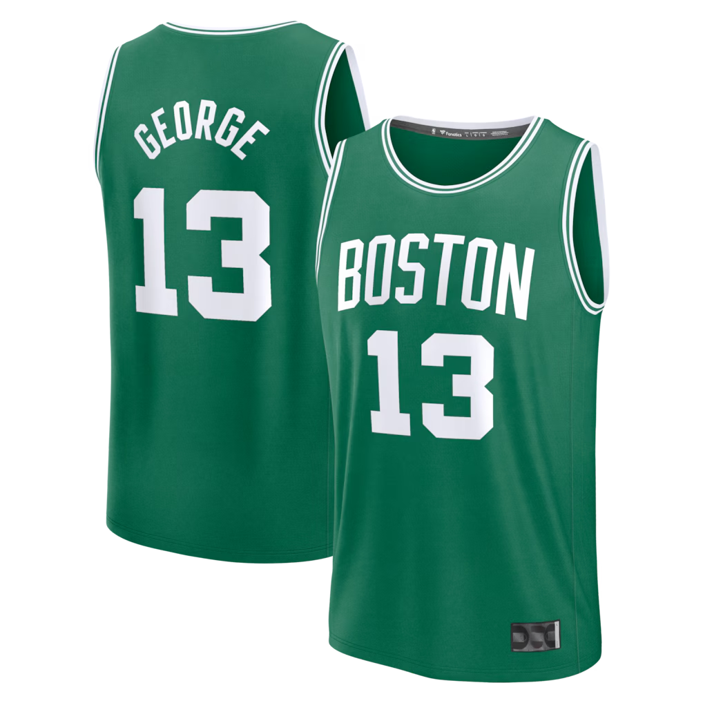 Ldoa B.Celtics #13 Paul George  Kelly Green Fast Break Replica Jerseys - Icon Edition
