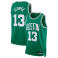 Ldoa B.Celtics #13 Paul George Kelly Green Swingman Jerseys - Icon Edition