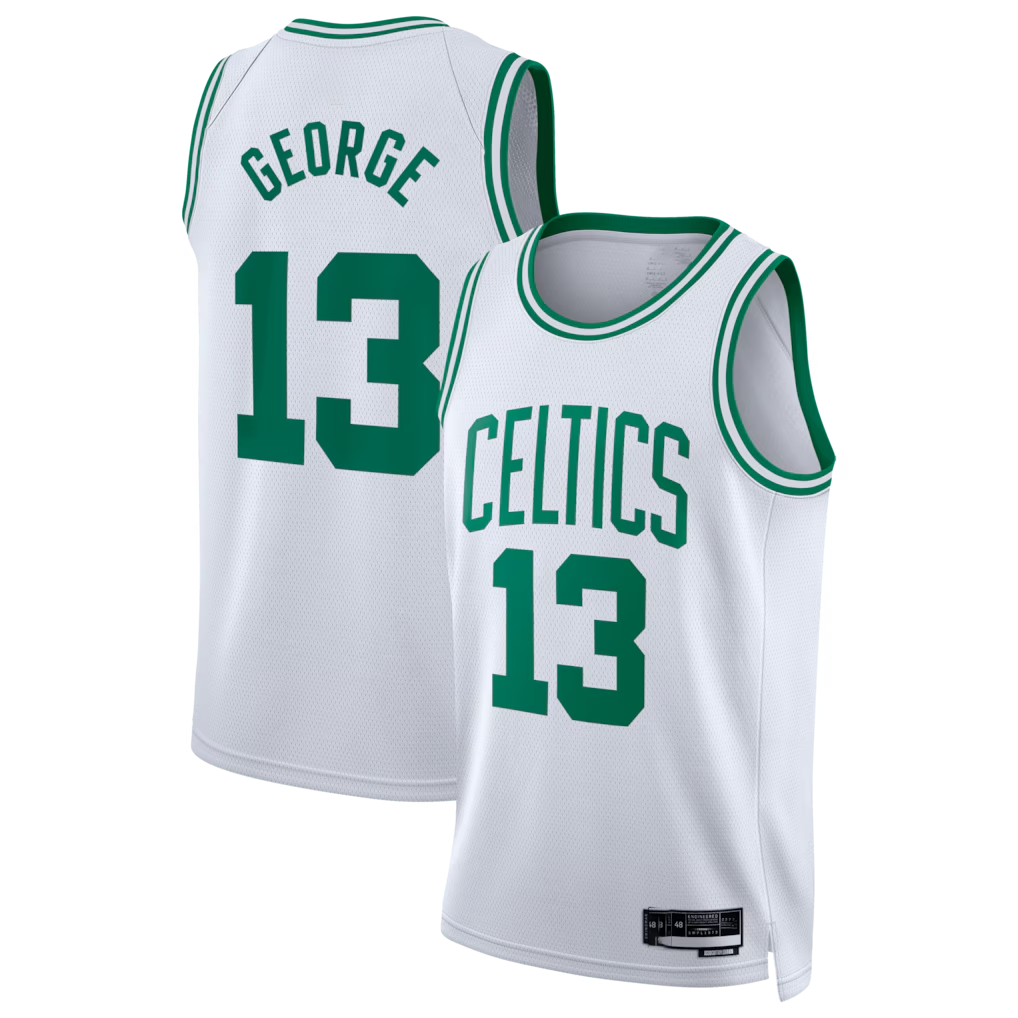 Ldoa B.Celtics #13 Paul George White Swingman Jerseys - Association Edition
