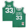 Ldoa B.Celtics #33 Larry Bird Mitchell & Ness Kelly Green 1985-86 Hardwood Classics Throwback Team Jerseys