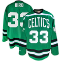 Ldoa B.Celtics #33 Larry Bird Mitchell & Ness Kelly Green Big & Tall Hockey Jerseys