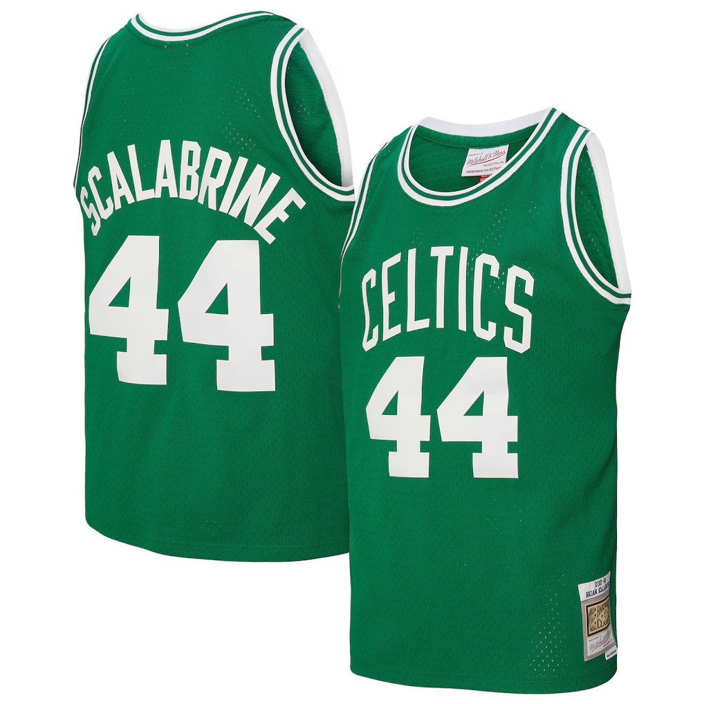 Ldoa B.Celtics #44 Brian Scalabrine Mitchell & Ness Kelly Green 200708 Hardwood Classics Swingman Jerseys