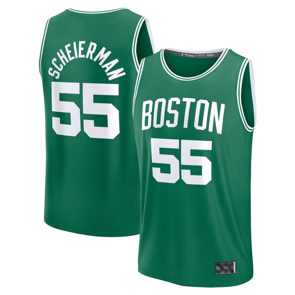 Ldoa B.Celtics #55 Baylor Scheierman Kelly Green 2024 Draft Fast Break Player Jerseys - Icon Edition