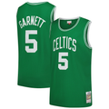 Ldoa B.Celtics #5 Kevin Garnett Mitchell & Ness Kelly Green 200708 Hardwood Classics Swingman Jerseys
