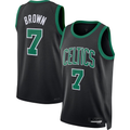 Ldoa B.Celtics #7 Jaylen Brown Black Swingman Jerseys - Statement Edition