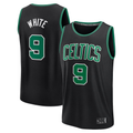 Ldoa B.Celtics #9 Derrick White  Black Fast Break Replica Player Jerseys - Statement Edition