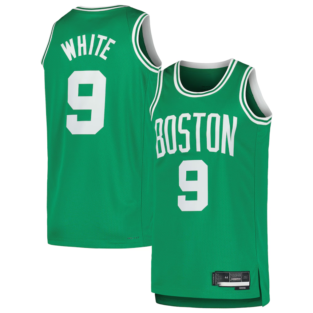 Ldoa B.Celtics #9 Derrick White Kelly Green Swingman Jerseys - Icon Edition