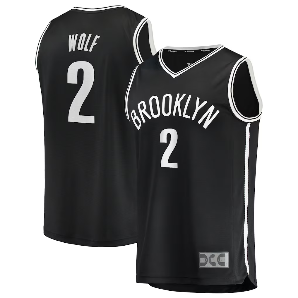 Ldoa B.Nets #2 Daniel Wolf Black Fast Break Replica Jerseys - Icon Edition